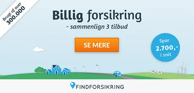 Få 3 forsikringstilbud