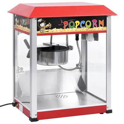 VidaXL Popcornmaskine med teflongryde