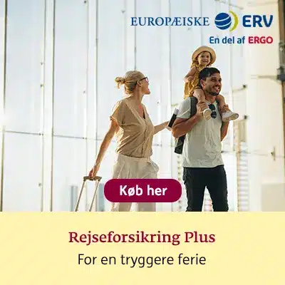 Få en Rejseforsikring Plus med Europæiske ERV