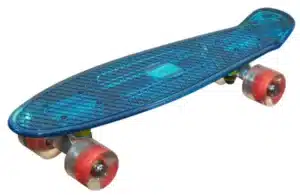 MCU-Sport Blå Transparent LED Skateboard