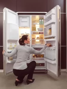side by side køleskab