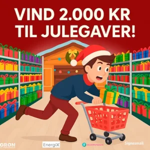 Tøm butikken og vind 2.000 kr. til julegaver