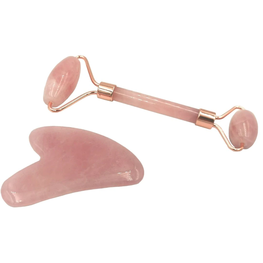 Gua Sha sæt m. ansigtsruller