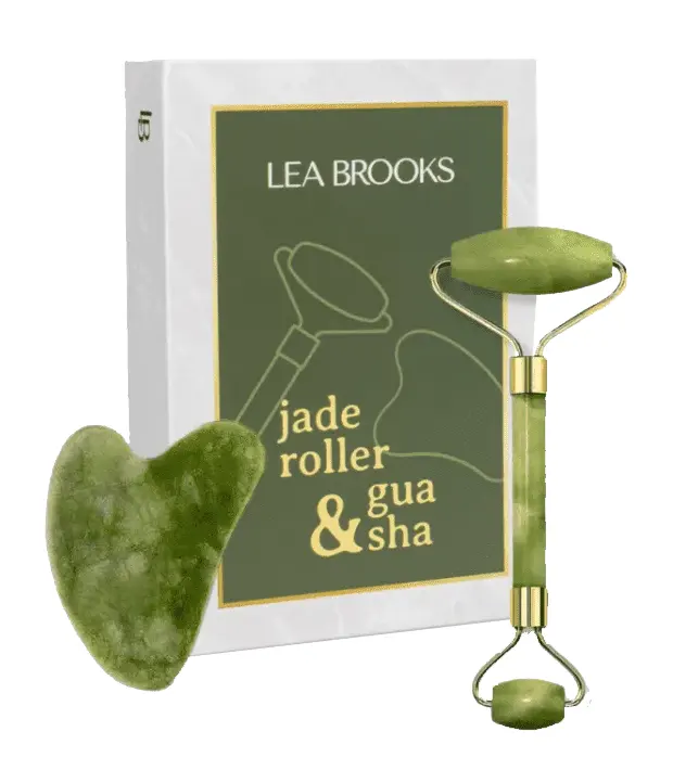 Jade Roller & Gua Sha sten fra Lea Brooks