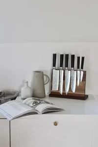 Qookware knive på magnetisk knivholder
