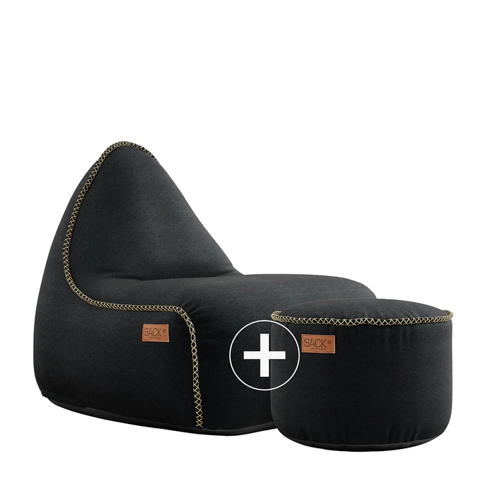 SackIt Canvas Lounge Chair & Pouf