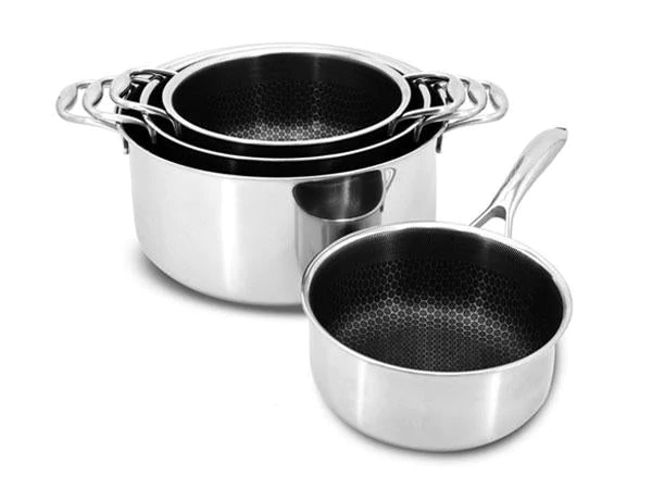 Hybrid Non-Stick Onyx Grydesæt med 4 dele