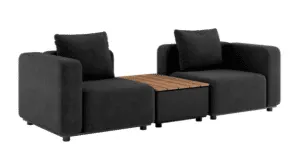 Cobana Lounge Sofa - 2 pers. m. Patio Storage Table inkl. puder