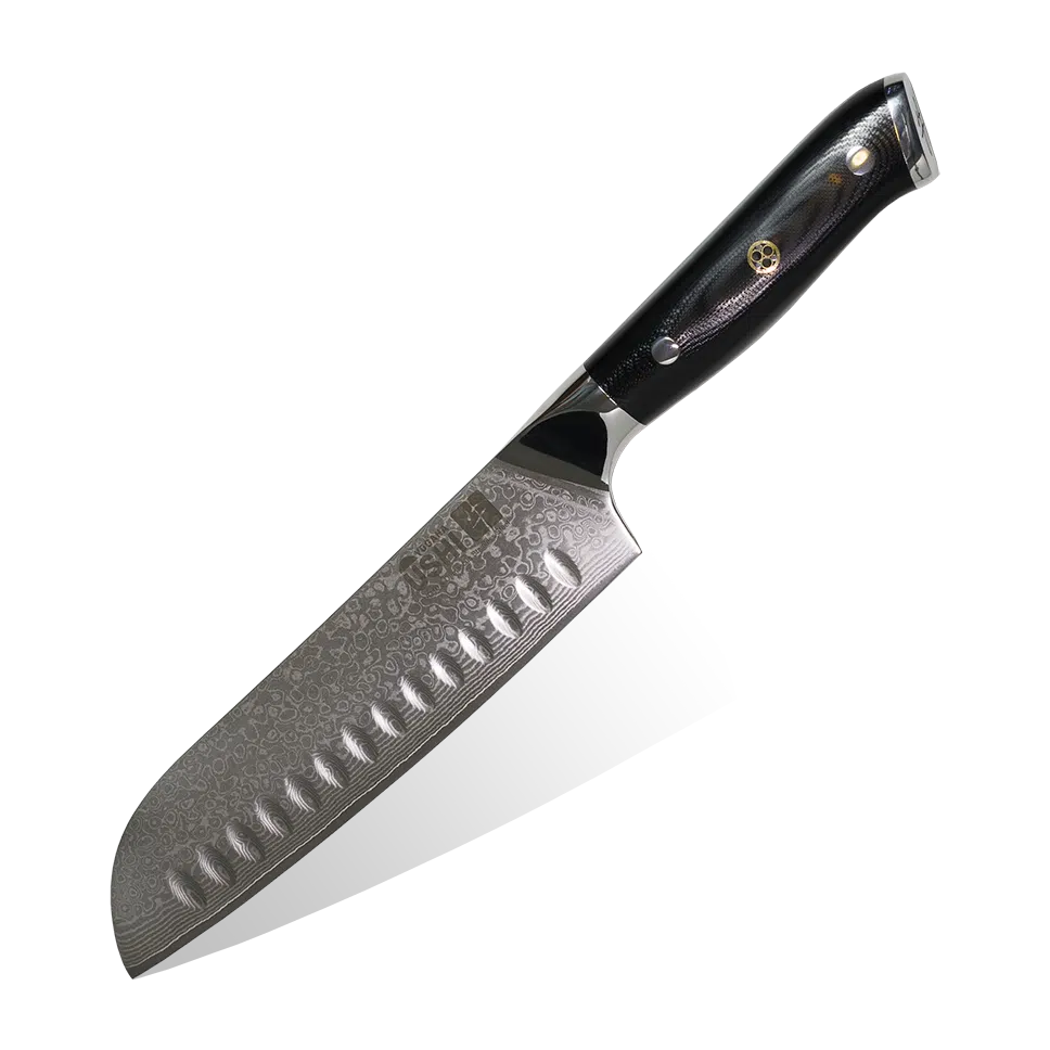 Santoku kokkekniv fra Yugana Ushi
