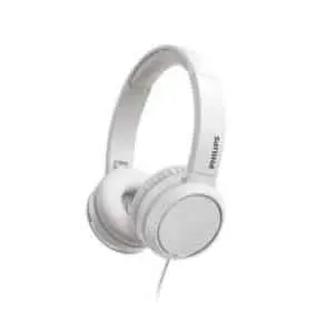 Philips hovedtelefoner med bløde ørepuder og mikrofon - Hvid