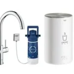 Grohe Red Duo II kogende vandhane i krom med C-tud og rund kedel i medium