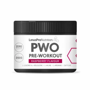 LinusPro PURE Pre-Workout (PWO) (Hindbær, 200 g)