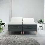 Stockholm Linen Elevation (Antracit) - 210x210 cm
