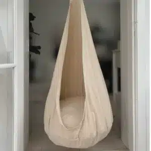 Hængehule i beige med beige kant