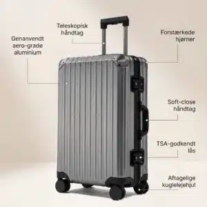 Aluminiums kuffert fra SafeCarry