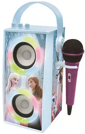 Karaoke højttaler til børn med diskolys og mikrofon